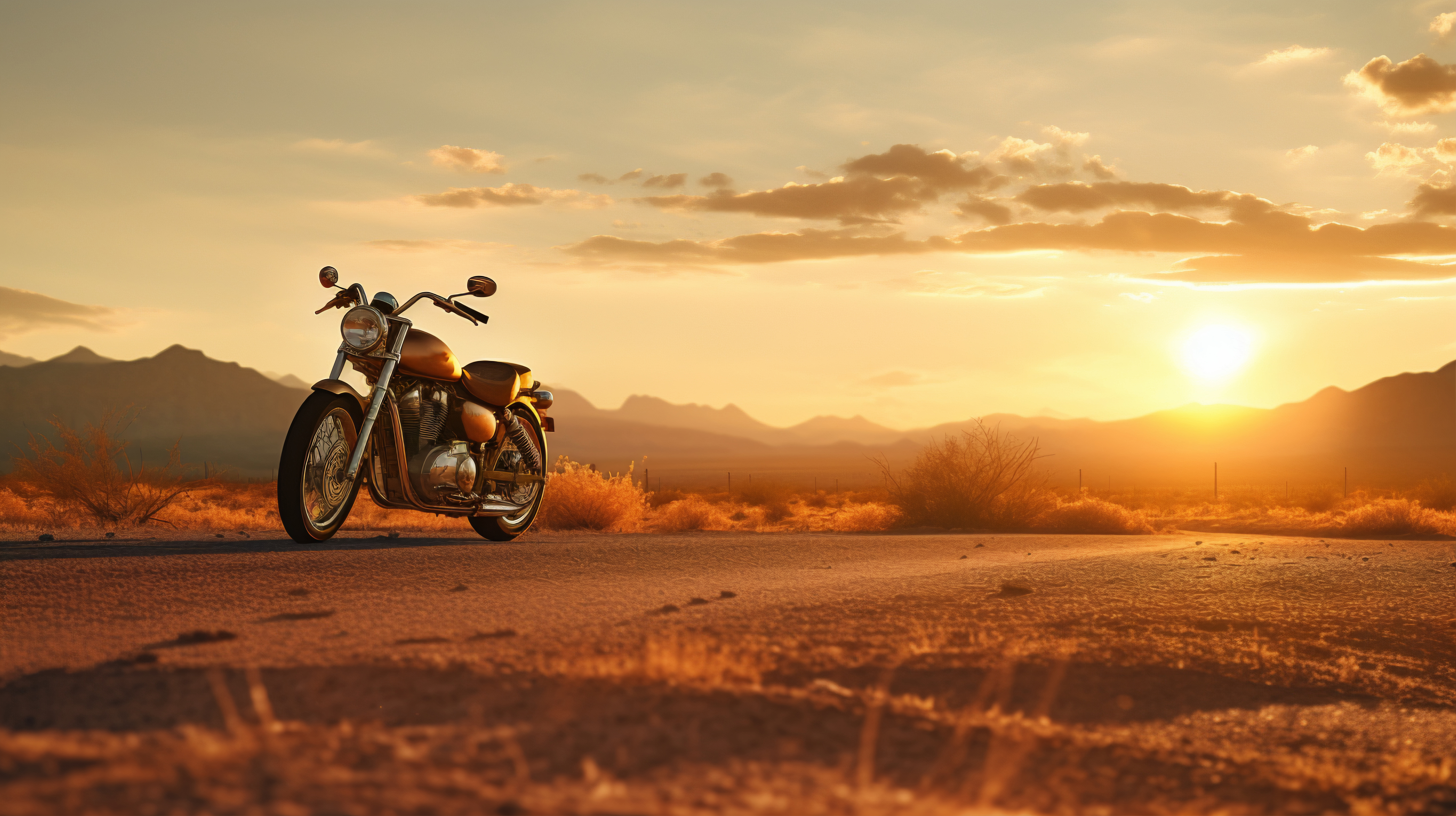Endless Motorcycle Road